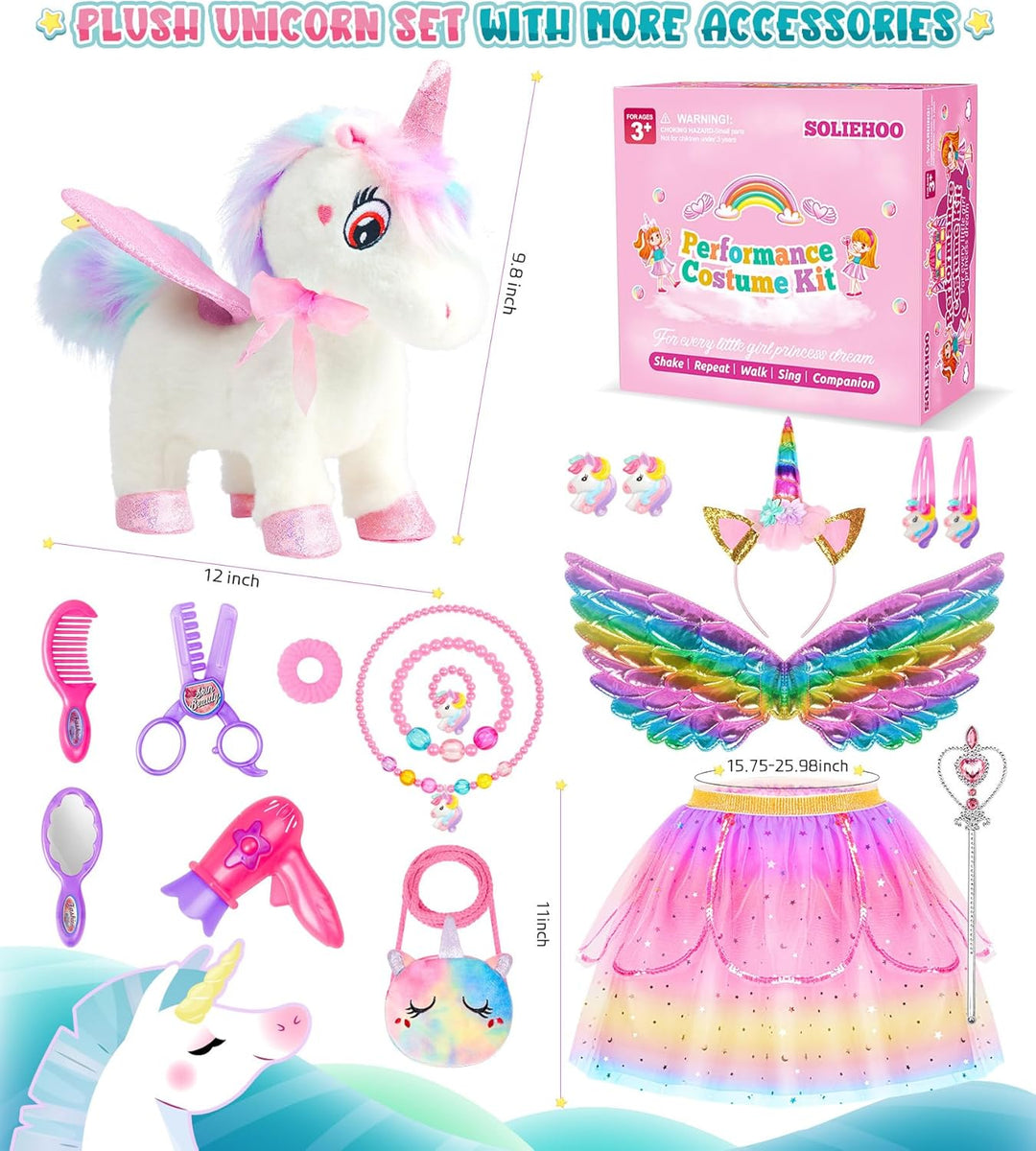 SOLIEHOO Juguetes de unicornio para niñas de 4 a 6 años, regalos de...