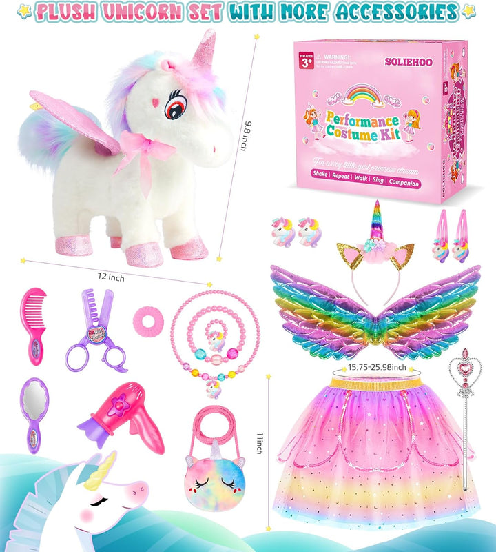 SOLIEHOO Juguetes de unicornio para niñas de 4 a 6 años, regalos de...