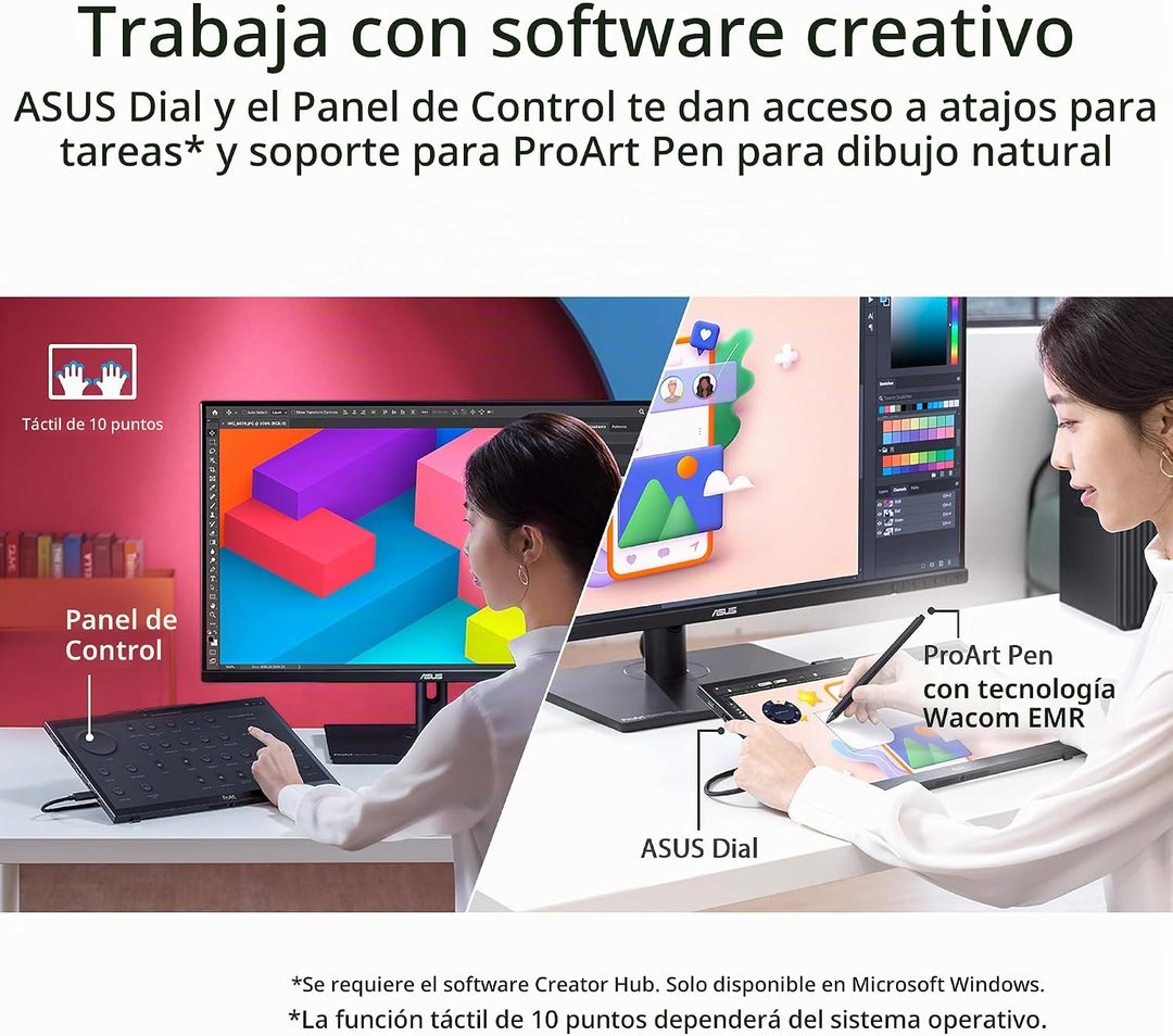 ASUS ProArt PA169CDV Monitor portátil con pantalla WACOM 4K USB-C d...