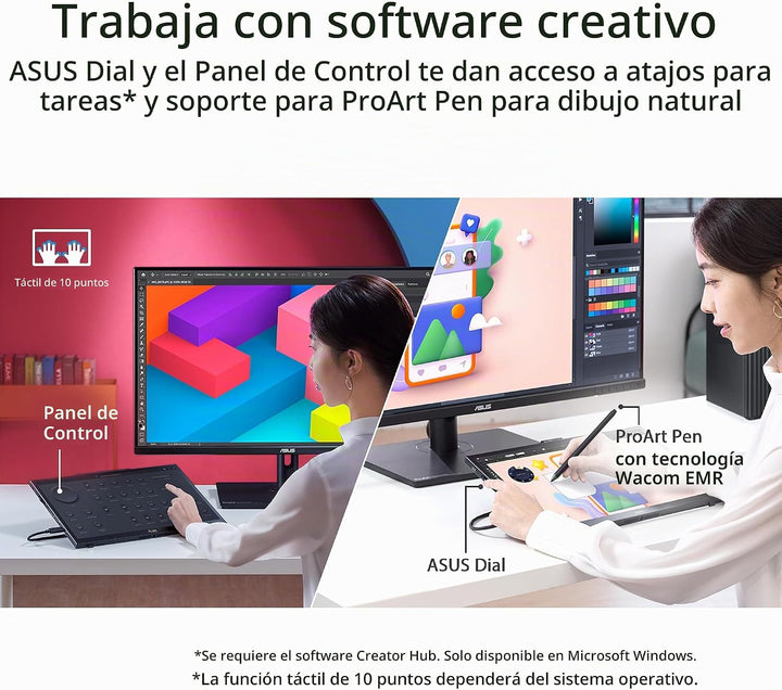 ASUS ProArt PA169CDV Monitor portátil con pantalla WACOM 4K USB-C d...