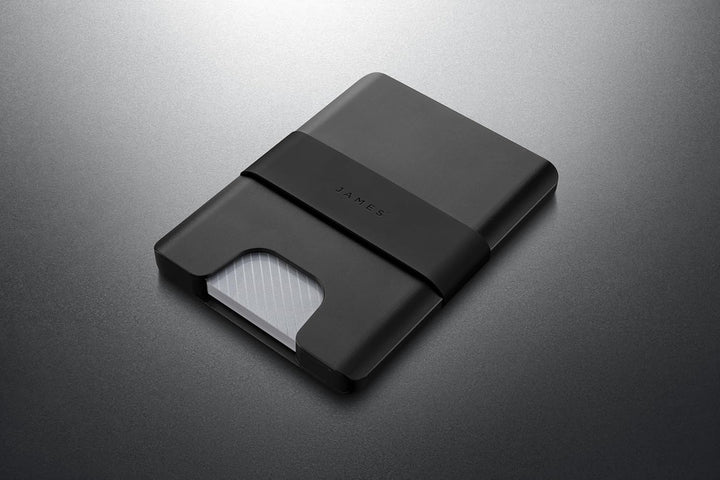 JAMES° La cartera minimalista de aluminio mecanizado CNC para hombr...