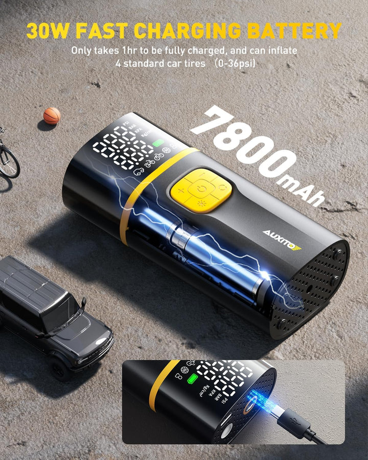 AUXITO AS1 PRO - Compresor de aire portátil para inflador de neumát...