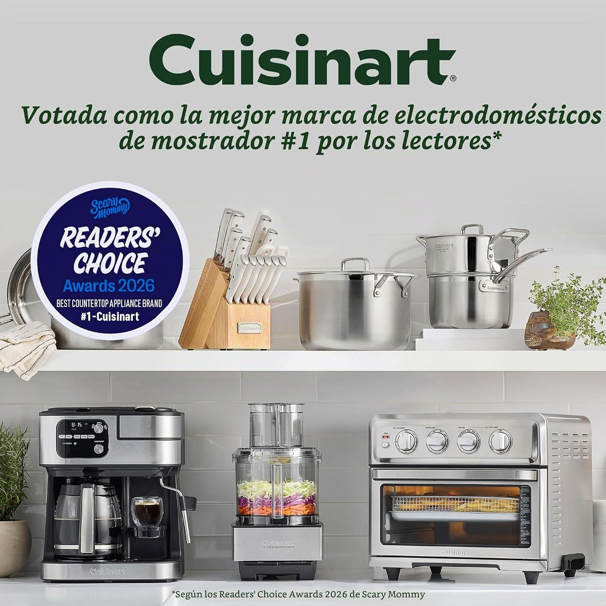 Máquina para hacer helados Cuisinart, totalmente automática, 2 qt, ICE-30BCP1ES