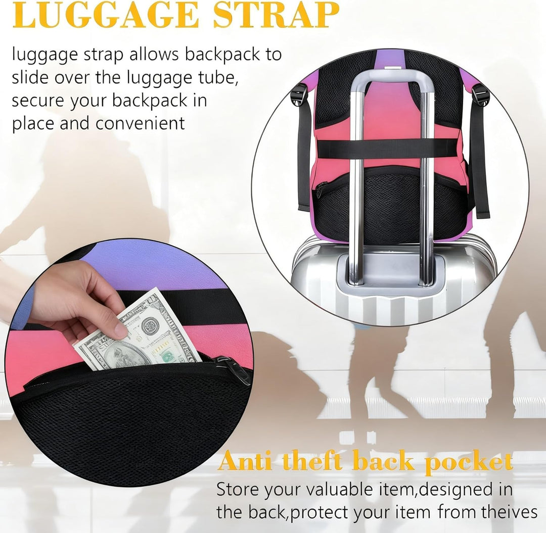 MATEIN Mochila de moda para laptop de 15.6 pulgadas, mochila de via...
