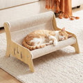 Sofá rascador grande de sisal para gatos de interior, muebles de tabla de