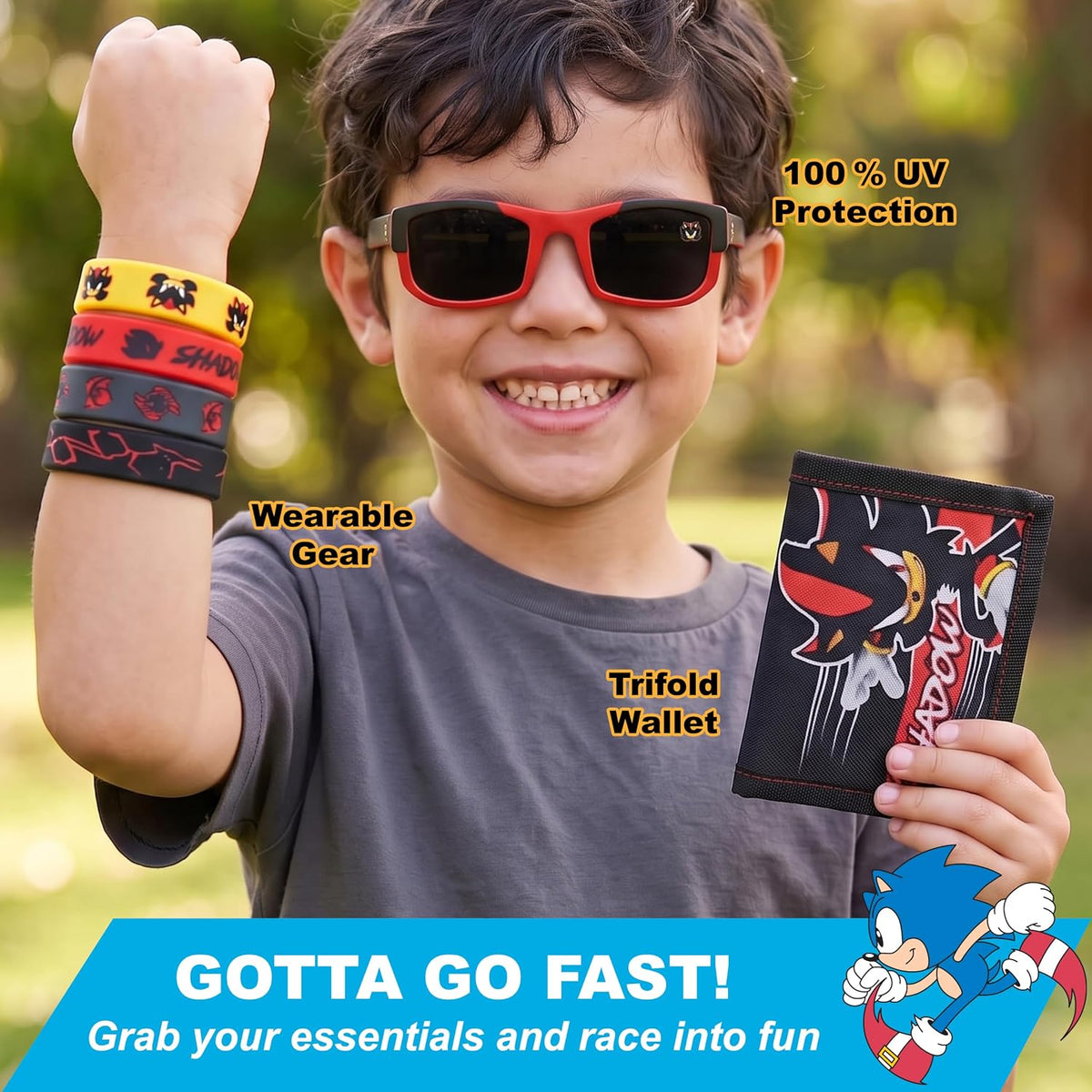 ARKAID Sonic 12 PC. Mega Set para niños, equipo oficial de Sonic o Shadow