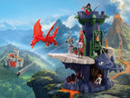 Playmobil | Caballeros | Torre de los Caballeros Dragón | Torre con Cueva de Dragón, Puente levadizo y Cabeza de Dragón | Juguete de castillo de caballeros para niños mayores de 4 años | 72113