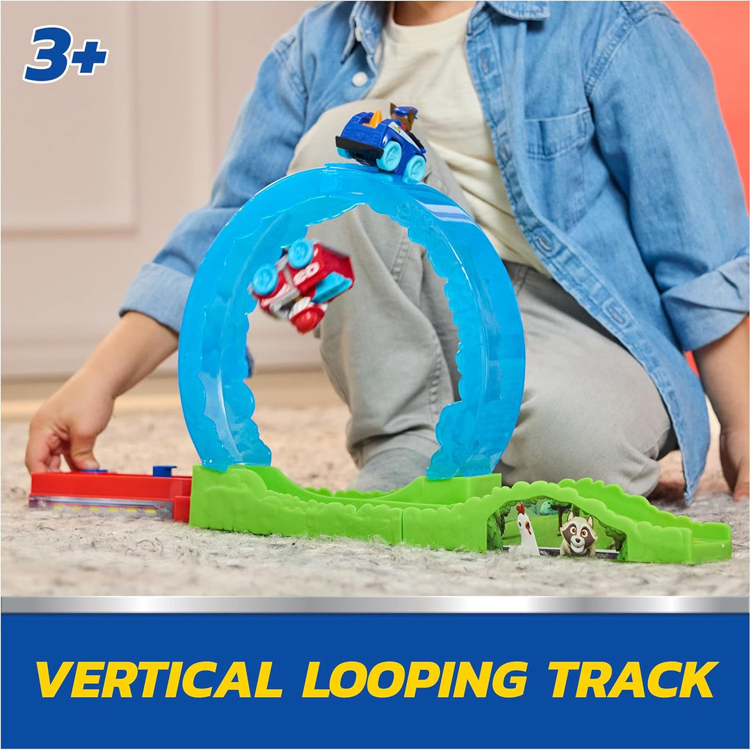 PAW Patrol Pup Squad Rescue Loop, juego de pista con Chase &amp; Ma...