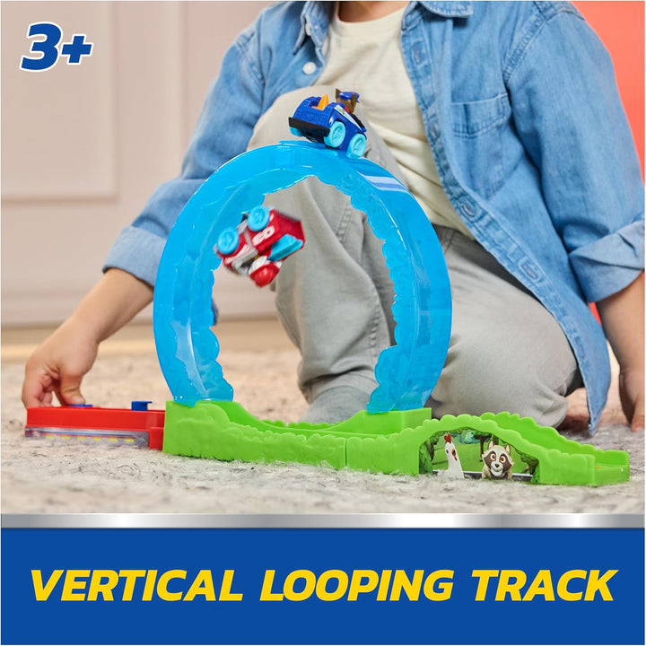 PAW Patrol Pup Squad Rescue Loop, juego de pista con Chase &amp; Ma...