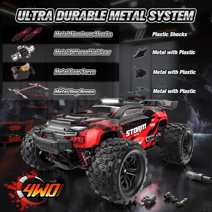 Lvcdzr 1:18 Coches RC, Automóvil de control remoto de 2.4GHz 4WD de...