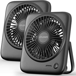 Otlonpe Ventilador de escritorio portátil personal, paquete de 2, 4...