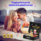 Pop n' Dulge Palomitas de maíz para noche de cine, set de regalo de 16 piezas, 5 paquetes de palomitas gourmet sin OMG, 5 paquetes de variedad de condimentos, snacks kosher, gran idea de regalo para