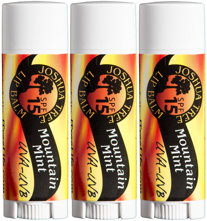 Joshua Tree Mountain Mint SPF 15 Bálsamo labial orgánico (paquete d...