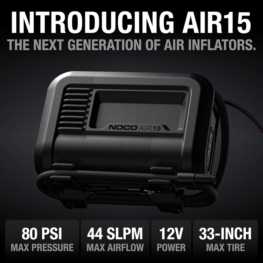 NOCO AIR15: Inflador de neumáticos ultrarrápido de 15 A - Bomba de...