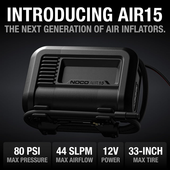 NOCO AIR15: Inflador de neumáticos ultrarrápido de 15 A - Bomba de...