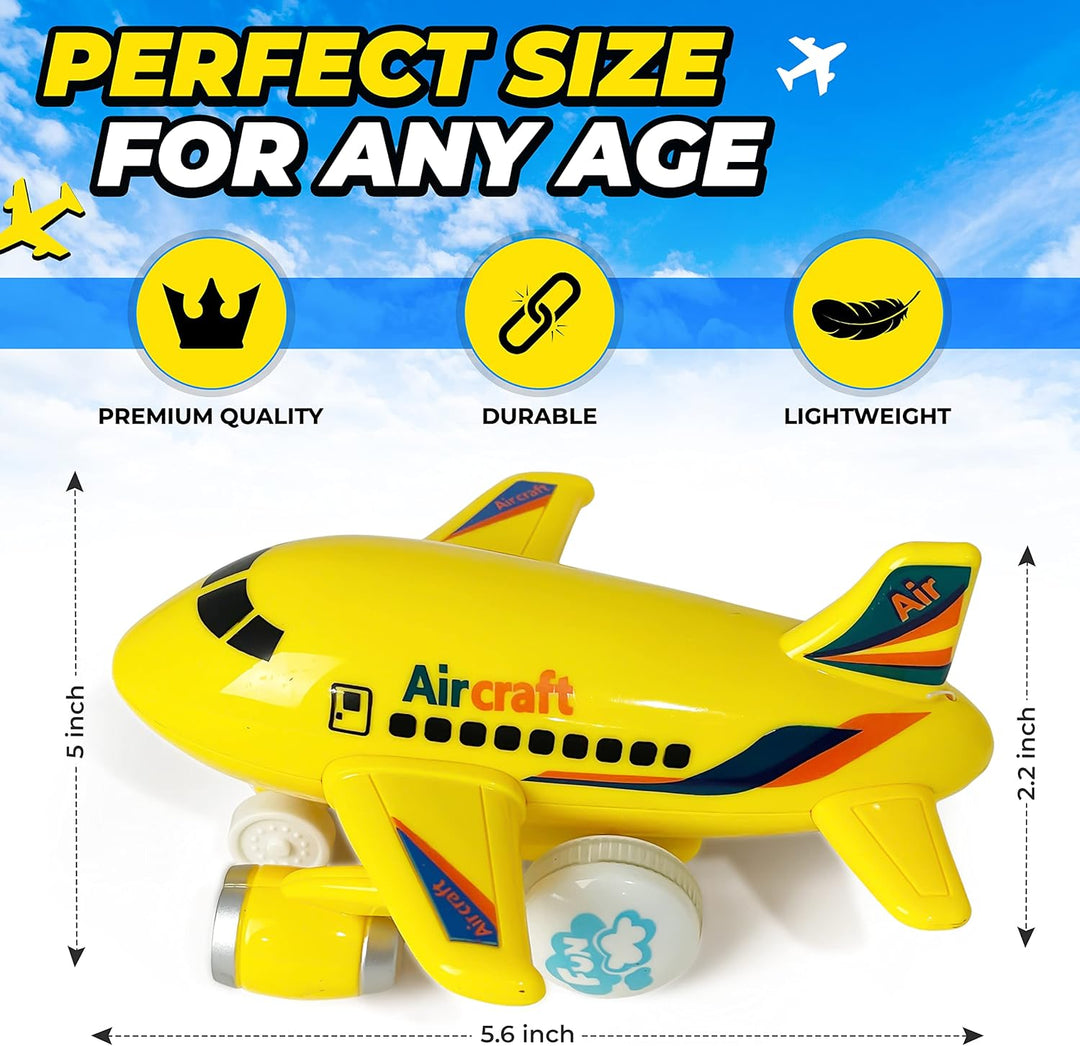 KIDSTHRILL Juguete de avión para niños y niñas. Juego de tres avion...