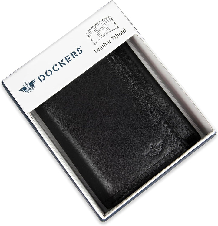Dockers Billetera de perfil delgado con capacidad extra para hombre...