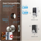 Lockly PIN Genie Pro Zeno Series - Cerradura inteligente con llave Apple