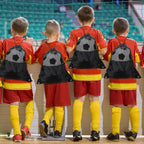 12 pelotas de fútbol desinfladas de Navidad, tamaño 5/4 a granel con bolsa de cordón para fútbol oficial, deporte, cristiano, donación, regalo de Navidad