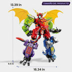 4 en 1 Dino Mecha Kit, robot transformador de juguete de regalo para niños de 8 años en adelante, 904 unidades