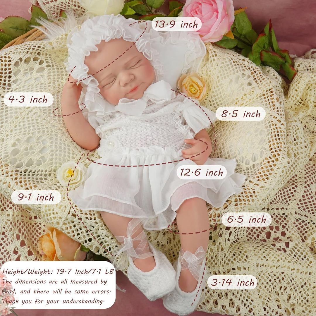 YaLuoQian Muñeca de bebé Reborn de silicona completa, niña recién n...