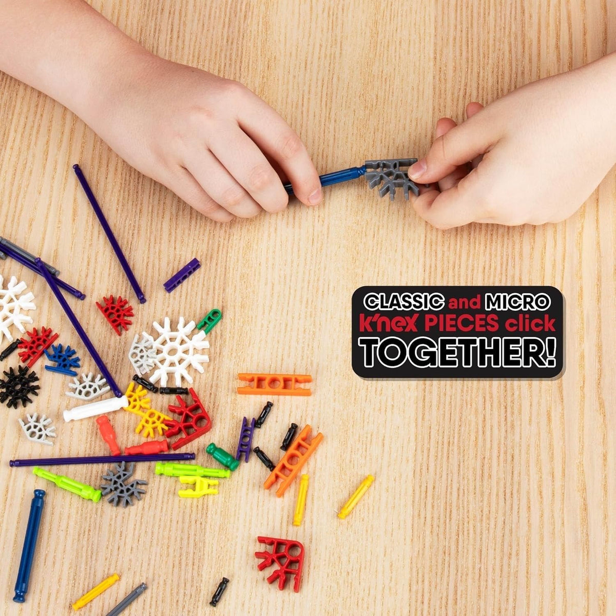 K'NEX - Juego de construcción de valor Click & Construct - 522 piezas, construcción STEM, juego creativo para mayores de 7 años