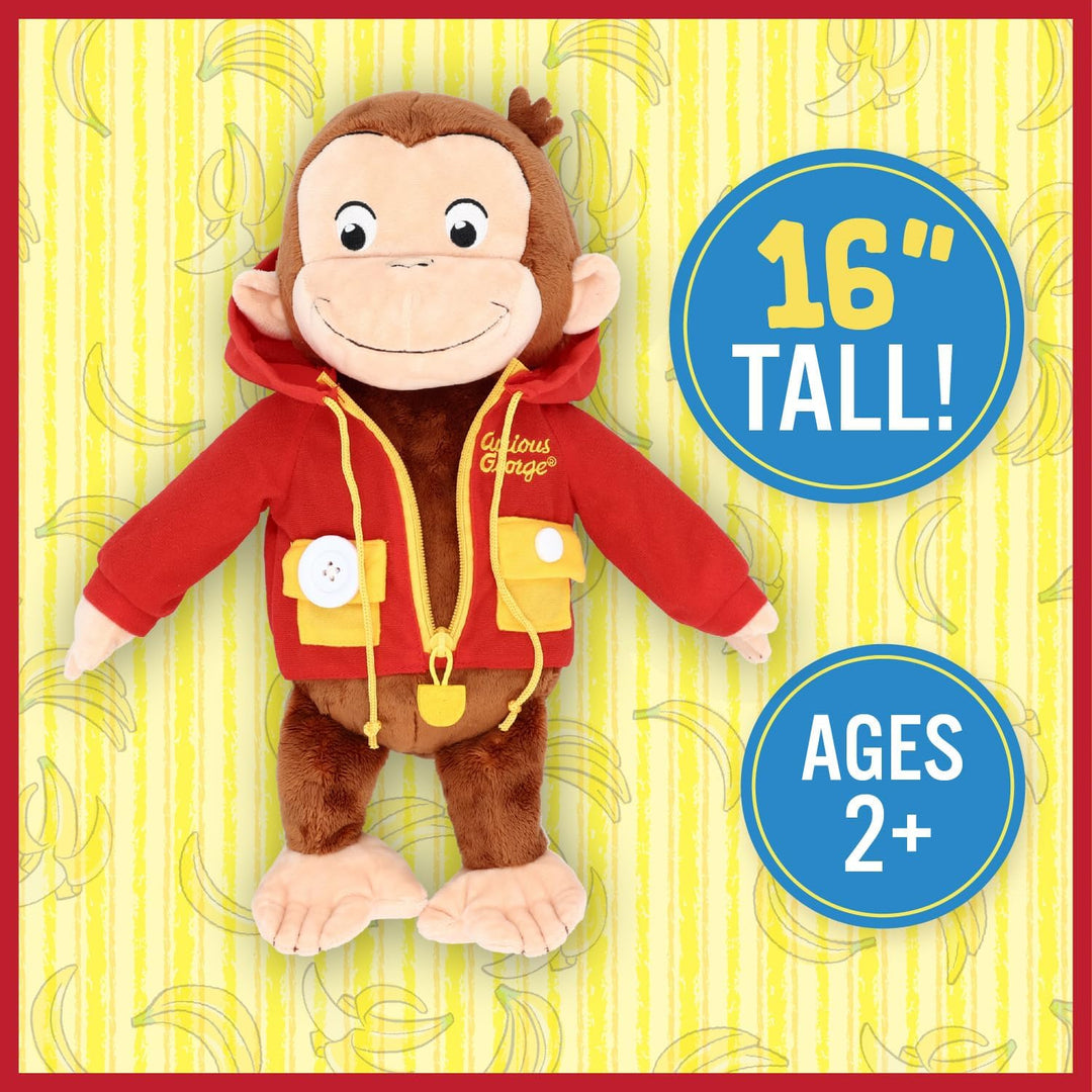 Kids Preferred Curious George Learn to Dress Monkey - Juguetes de p...