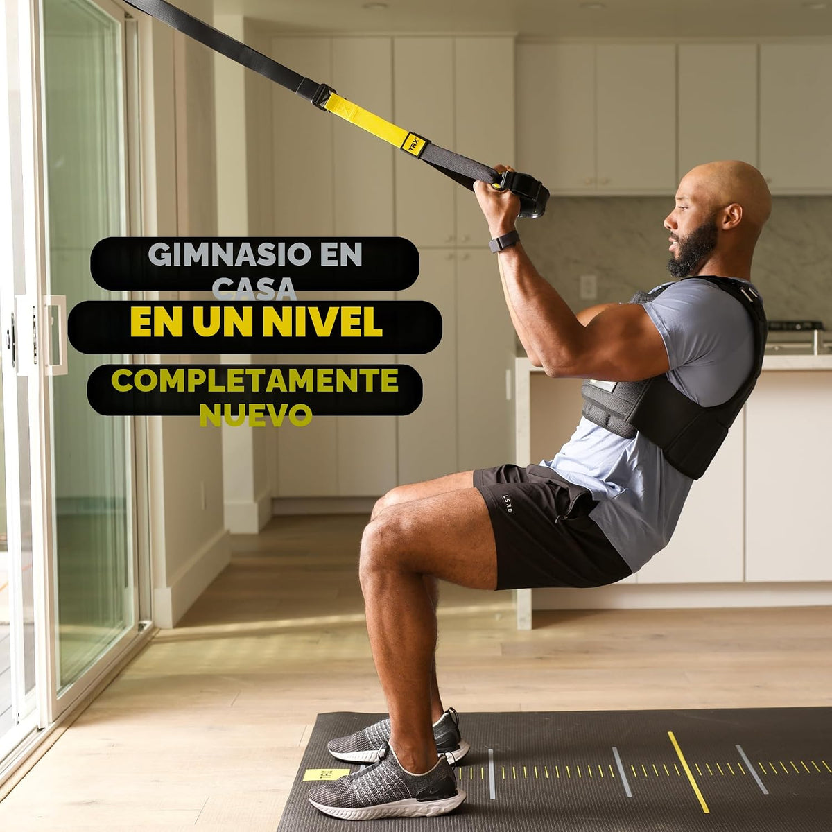 TRX Training - Pro 3 kit de entrenamiento de suspensión, componentes de grado comercial con tres tipos de soluciones de anclaje
