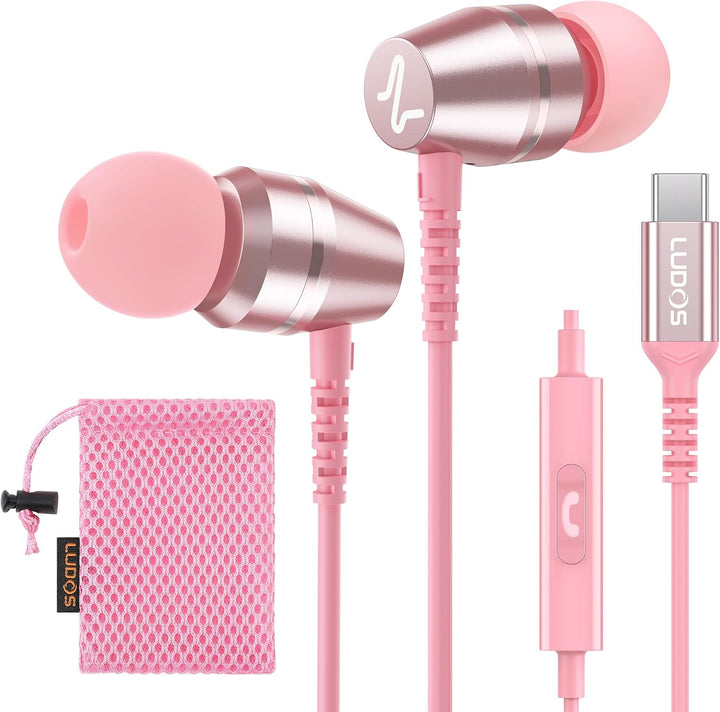 LUDOS OMNITONE Auriculares USB C para iPhone 17 16 15 Pro Max Plus...