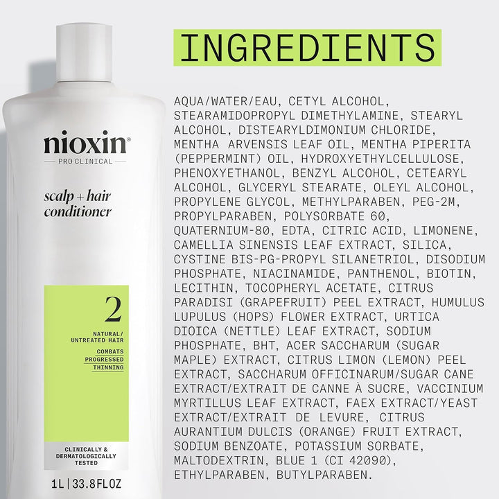 Nioxin System 2 - Acondicionador de terapia para el cuero cabelludo...