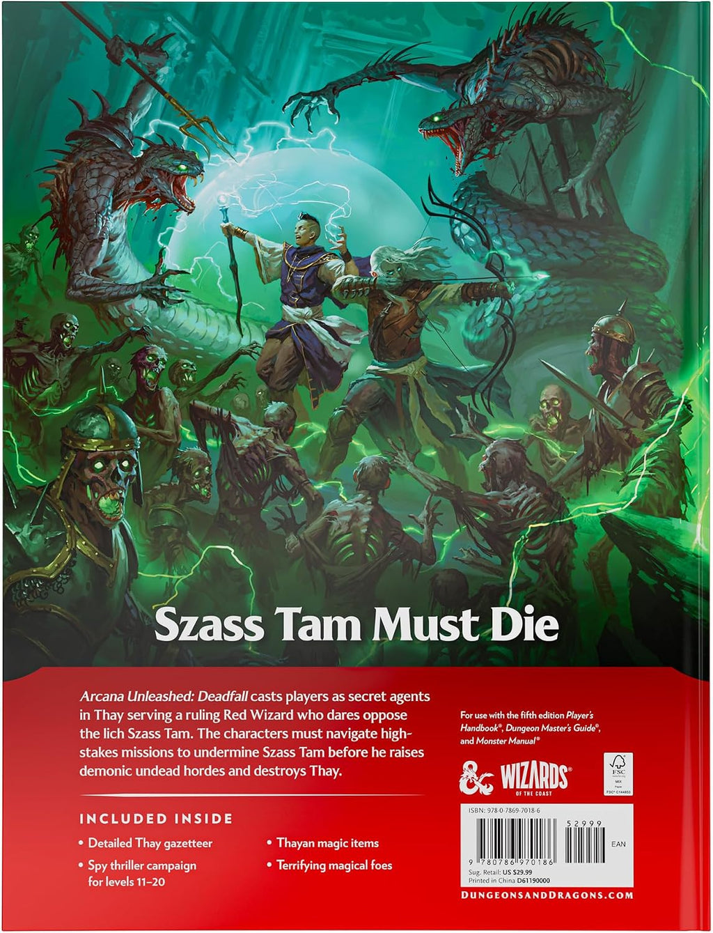 Dungeons & Dragons Arcana Unleashed: Deadfall | Libro de campaña de aventuras de D&D