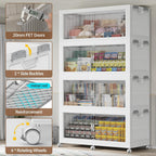 BROVIEW 1020QT - Contenedores apilables extra grandes con tapa, paquete de