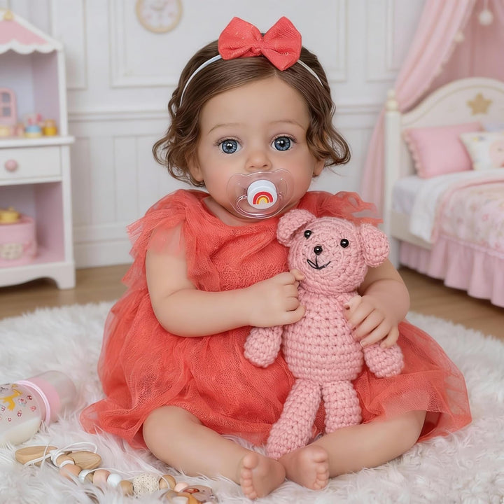 SCOM Muñeca Reborn de bebé realista de 20 pulgadas con cuerpo de te...