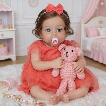 SCOM Muñeca Reborn de bebé realista de 20 pulgadas con cuerpo de te...