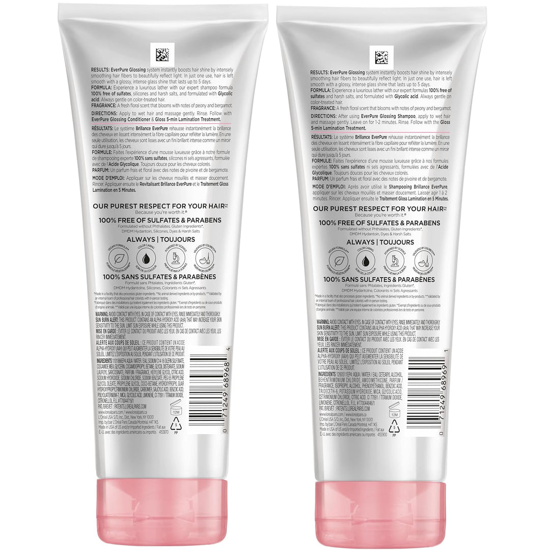 L'Oreal Paris Set de Champú y Acondicionador Libre de Sulfatos...