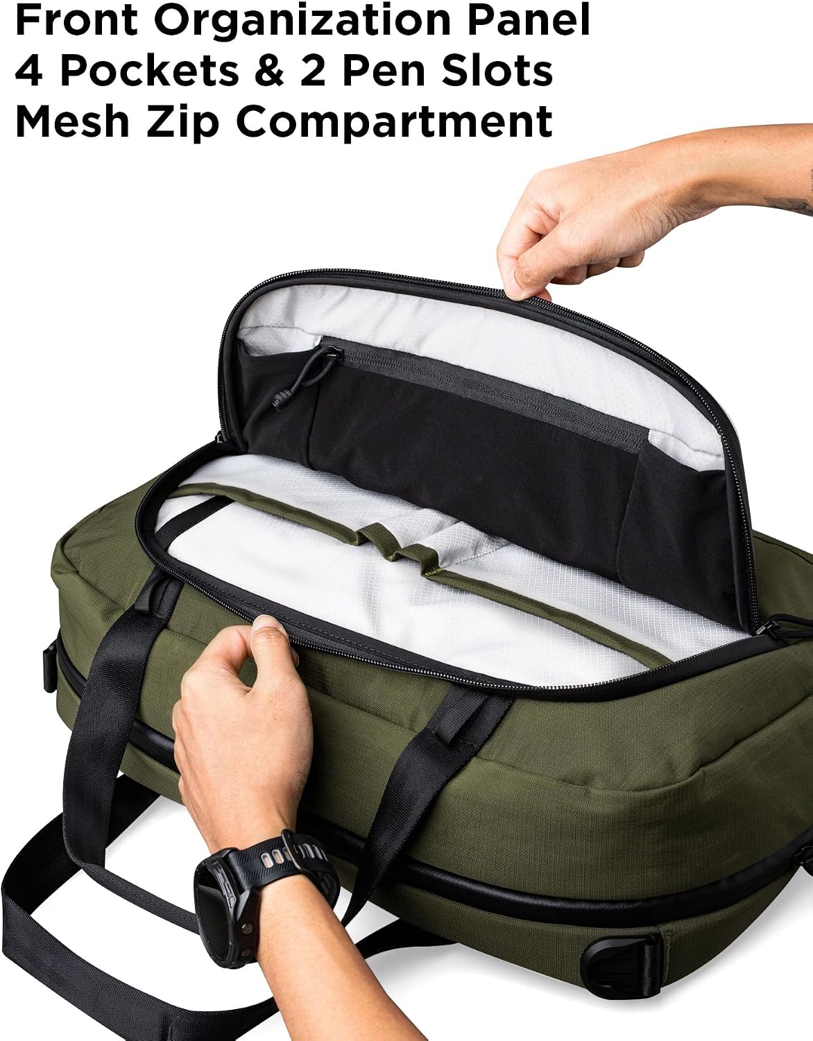 ALPAKA Bravo Brief - Portafolio para laptop de 16 pulgadas, bolsa de hombro de negocios con protección contra la intemperie, bolsa de mensajero para hombres para trabajo y viajes