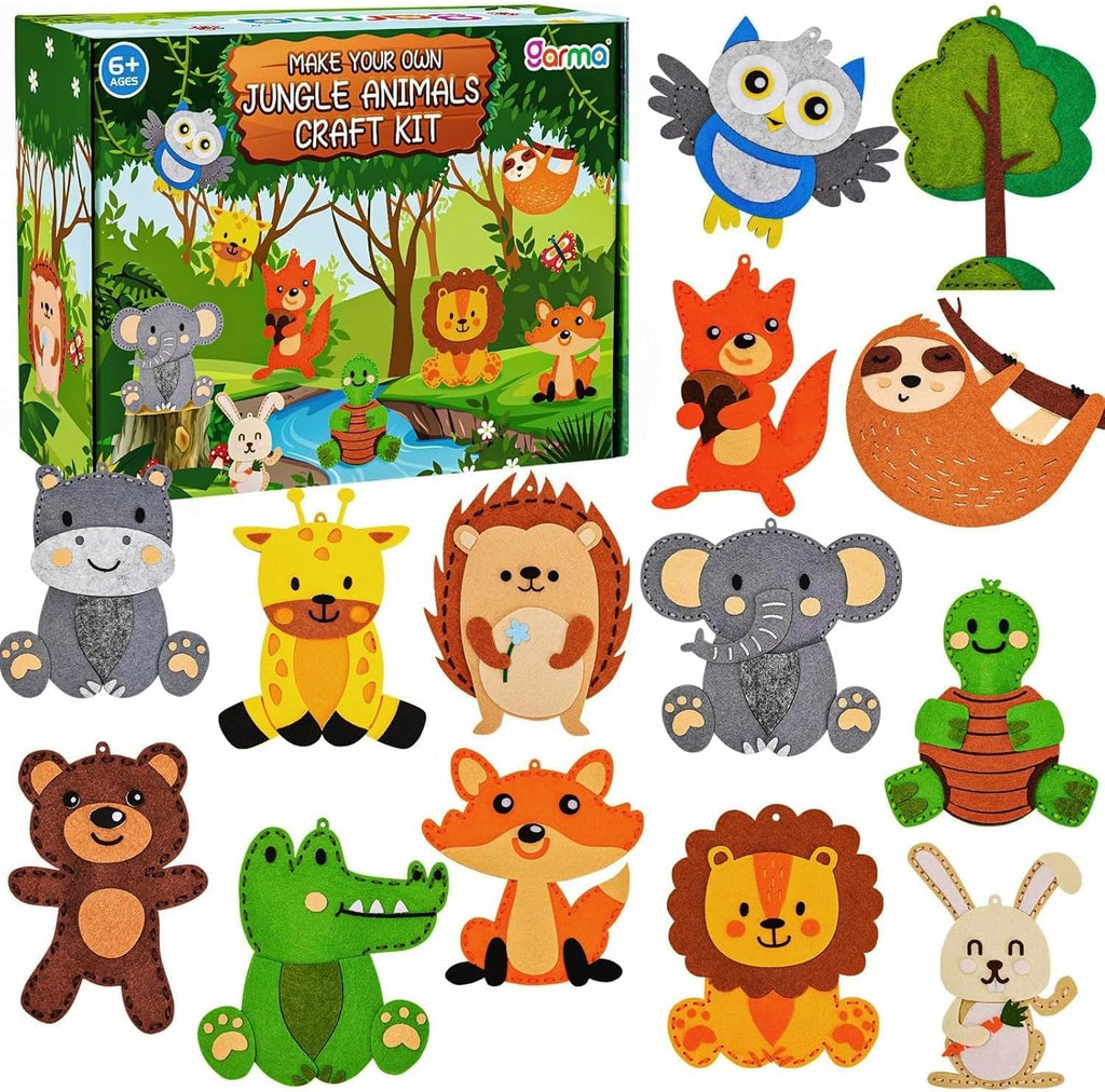Garma Kits de costura para niños, kit de manualidades de fieltro de
