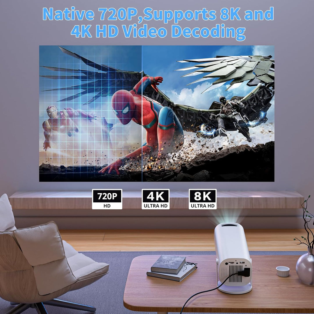 Mini proyector con WiFi y Bluetooth proyector de película