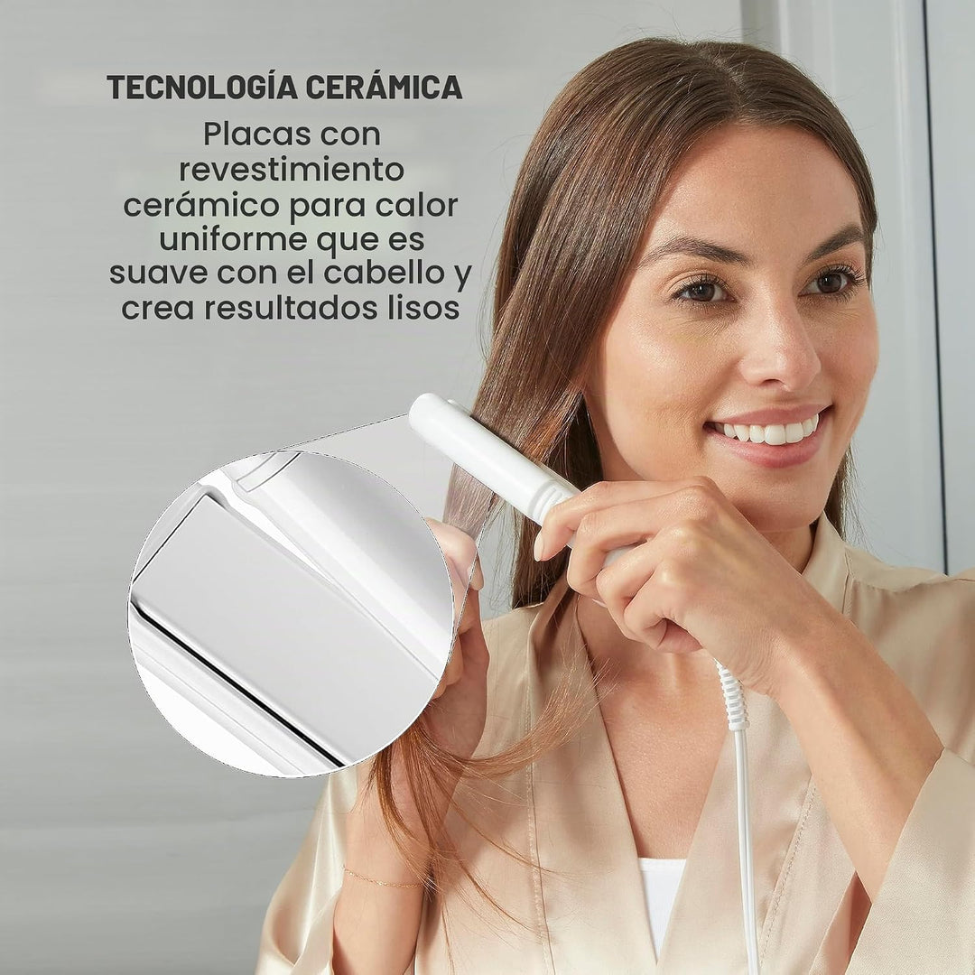 Conair Travel Smart - Plancha de viaje portátil, plancha de cerámic...