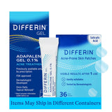 Set de gel para el tratamiento del acné Differin y parches Differin...