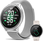 EGQINR Smart Watch para Mujeres y Hombres, Rastreador de Fitness con GPS, 1.32" AMOLED, 5ATM