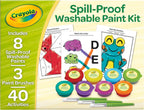 Crayola Spill Proof Paint Set (8ct), Washable Toddler Paint Kit