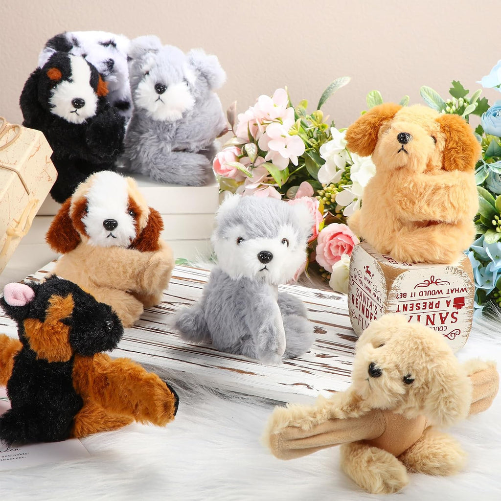 Liliful Paquete de 8 pulseras de peluche para niños, regalos de peluche