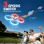 Veeniix RC Drone para niños Anti-colisión Quadcopter LED Luz Rojo