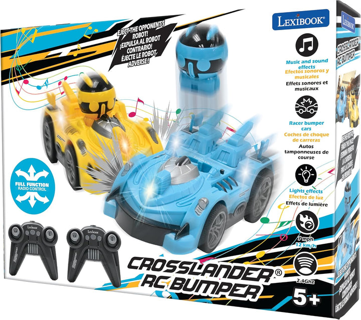 LEXiBOOK, Crosslander® Parachoques a control remoto, juego de 2 aut...