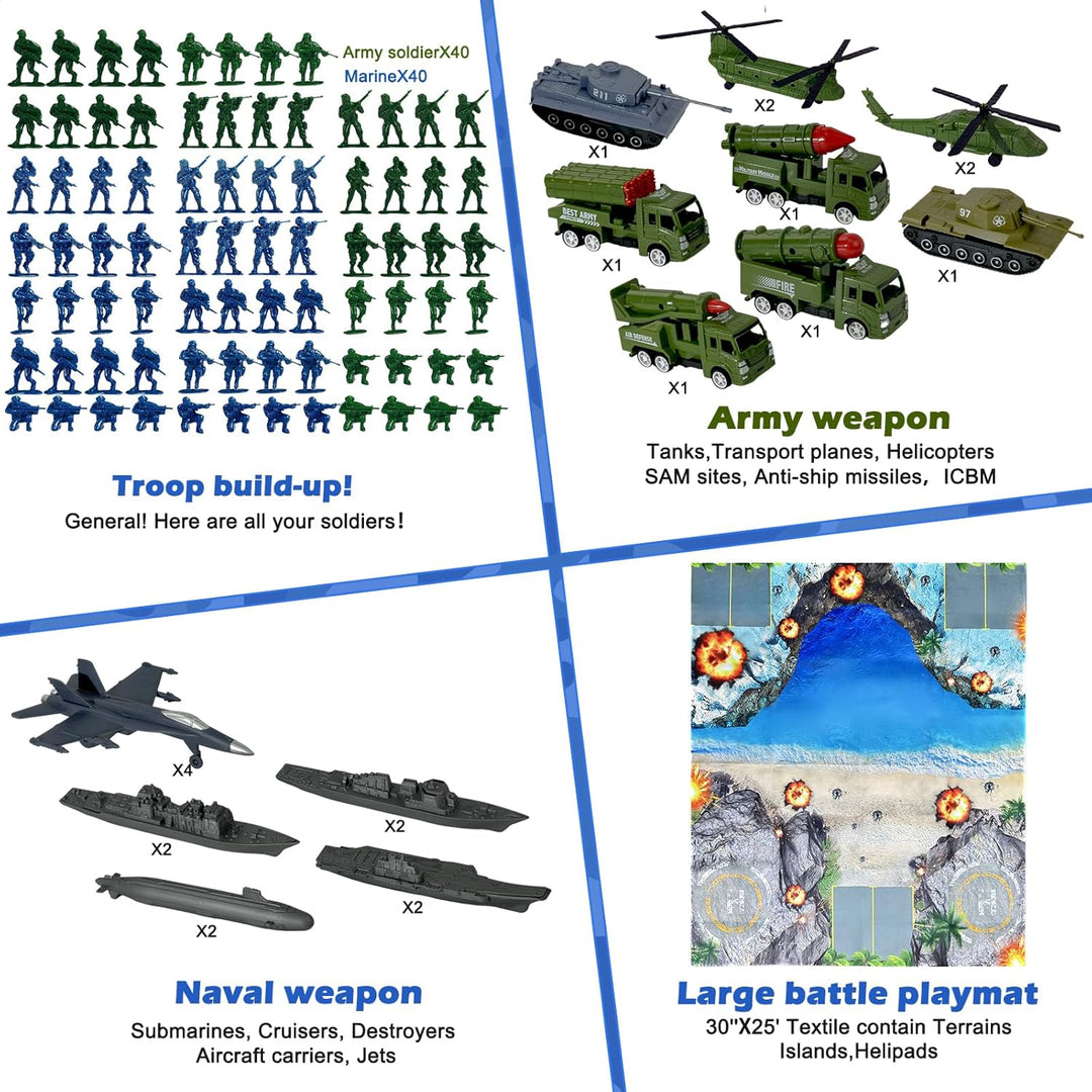 TALGIC Set de Juego de Soldados del Ejército - Juego Grande Incluye...