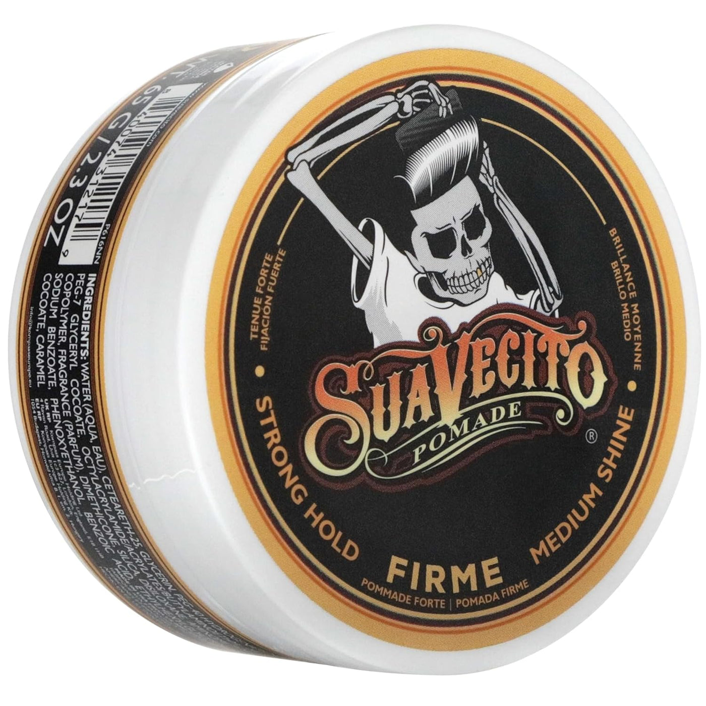 Suavecito Pomade Firme (fuerte), capacidad de 2.3 onzas, paquete de...