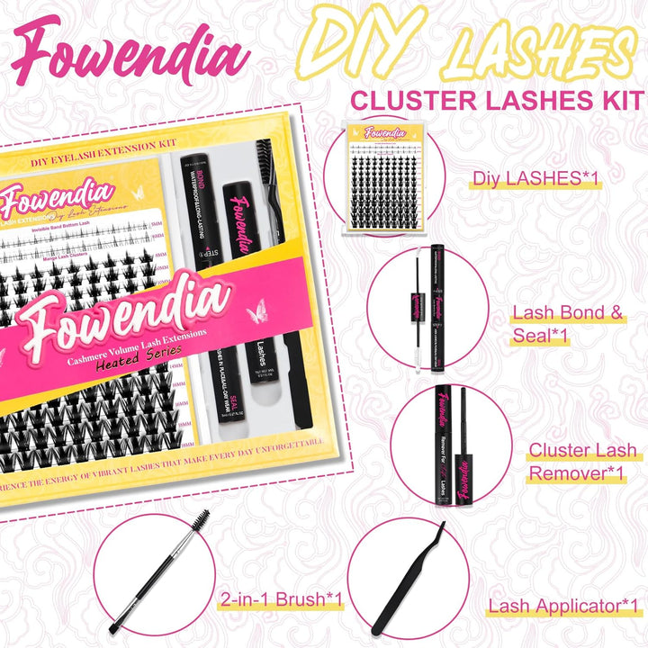 Fowendia Kit de racimos de pestañas California Sunset de 0.315-0.70...