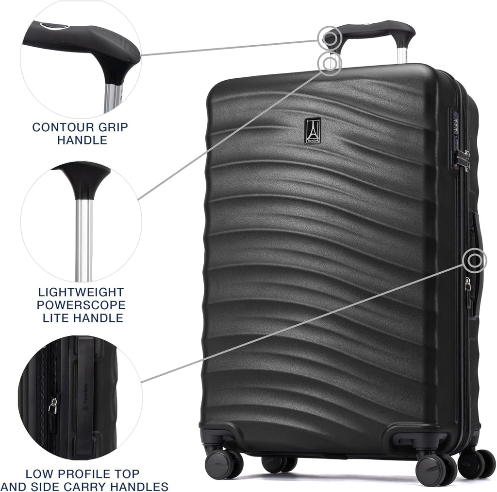 Travelpro Maxlite Air V2 Maleta de carcasa rígida expandible, Negro