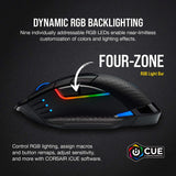 Corsair Dark CORE RGB PRO SE - Ratón inalámbrico FPS\/MOBA para jue...
